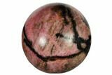 .9" Polished Rhodonite Sphere - Photo 2